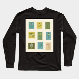 Flower postage stamps Long Sleeve T-Shirt